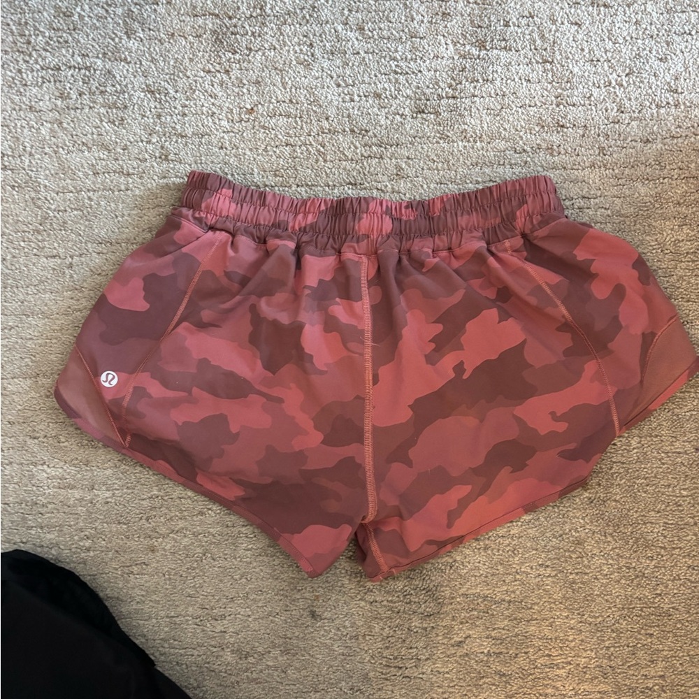 lululemon athletica Camouflage Pink Women's Athletic Shorts